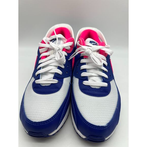 Nike Air Max 90 Flyease Shoes CU0814 101 Hyper Pink Deep Royal Blue Men Size 11 - Picture 6 of 12